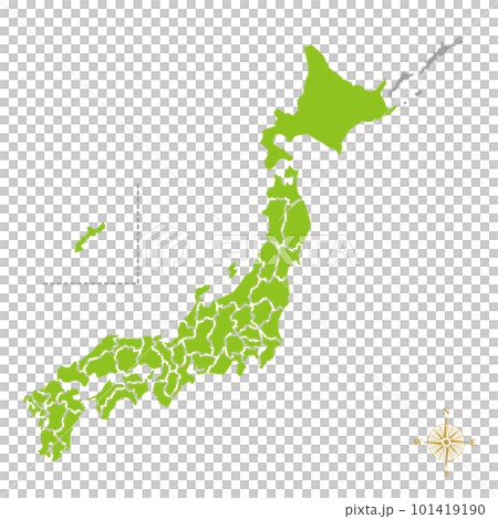 日本地図 101419190