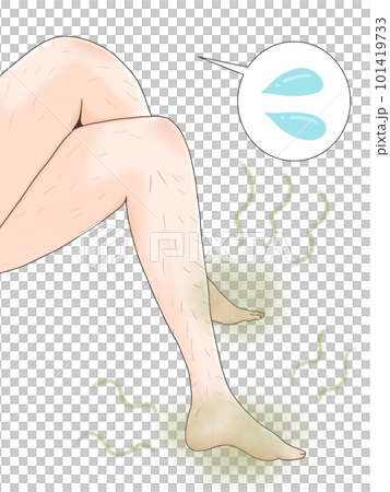 脚組む女性(匂い・毛・汗) 脚組む女性(匂い・毛・汗) 101419733