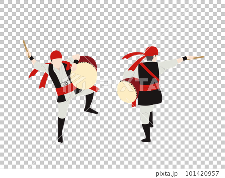 Illustration of a man dancing Acer 101420957
