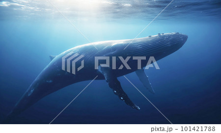 海中のクジラ 海中のクジラ 101421788