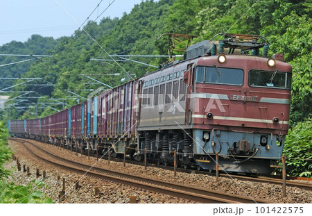 北陸本線 倶利伽羅ー津幡 JR貨物 EF81-116(富山) 北陸本線 倶利伽羅ー津幡 JR貨物 EF81-116(富山) 101422575