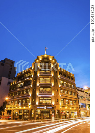 The building exterior of the Hayashi Department Store in Tainan, Taiwan. commonly called the "Five-story Building", built was completed during Japanese rule. 101423128