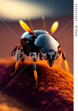 An unknown insect in the macro world. Illustration. An unknown insect in the macro world. Illustration. 101424225