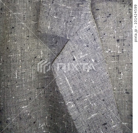 麻素材の自作ジャケットの細幅テーラーカラー右襟部分クローズアップの背景用写真 麻素材の自作ジャケットの細幅テーラーカラー右襟部分クローズアップの背景用写真 101424599