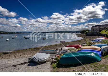 Coast and Harbor Of Finistere Village Landevennec In Nature Park Amorique In Brittany, France Coast and Harbor Of Finistere Village Landevennec In Nature Park Amorique In Brittany, France 101424962