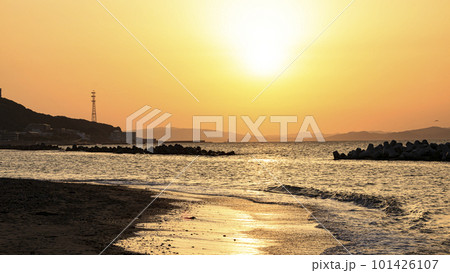 湘南海岸から見た朝日 湘南海岸から見た朝日 101426107