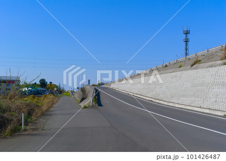 茨城県古河市新4号国道沿線の風景2023年4月 101426487