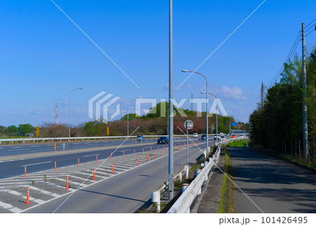 茨城県古河市新4号国道沿線の風景2023年4月 101426495