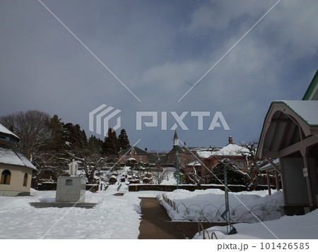 雪景色のトラピスチヌ修道院_函館 雪景色のトラピスチヌ修道院_函館 101426585