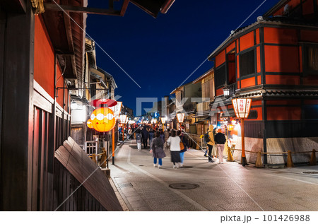 京都祇園 夜の花見小路 京都祇園 夜の花見小路 101426988