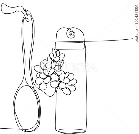 Skin care concept. Landing page template. Morning routine. Bath time. Organic products for scrubbing and body skin care with natural herbal skin care products, top view. Vector illustration Skin care concept. Landing page template. Morning routine. Bath time. Organic products for scrubbing and body skin care with natural herbal skin care products, top view. Vector illustration 101427804