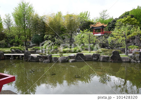 池のある中国庭園① 池のある中国庭園① 101428320