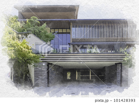 水彩画風 宮島 etto宮島交流館 広島県廿日市市 水彩画風 宮島 etto宮島交流館 広島県廿日市市 101428393