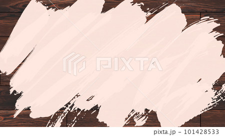 ダークブラウンのウッドボードに白いペンキが塗られたフレーム背景 101428533