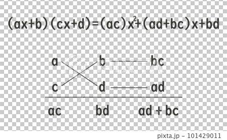 因数分解の公式たすき掛け 101429011