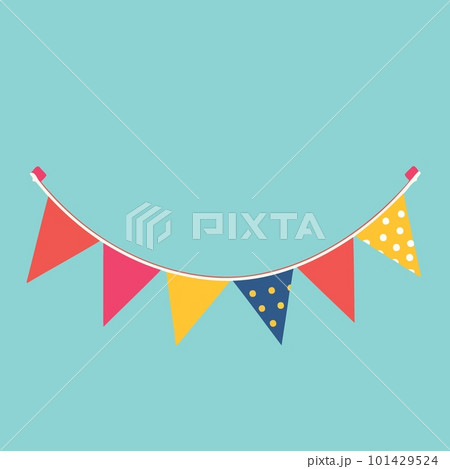 colorful hanging pennants decorations 101429524