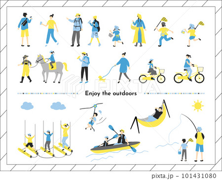アウトドアを楽しむ人達 アウトドアを楽しむ人達 101431080