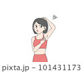 脇毛に困る女性 101431173