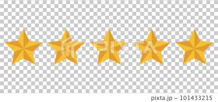 五つ星のイラスト 101433215