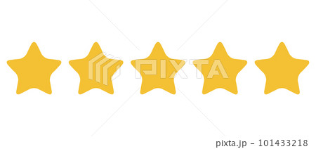 五つ星のイラスト 101433218