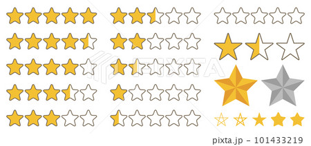 五つ星のイラスト 101433219