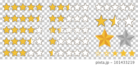 五つ星のイラスト 101433219