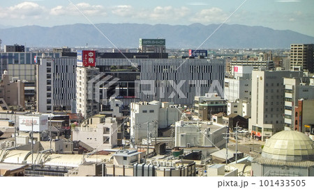 一宮市役所展望レストランから見た一宮駅 101433505