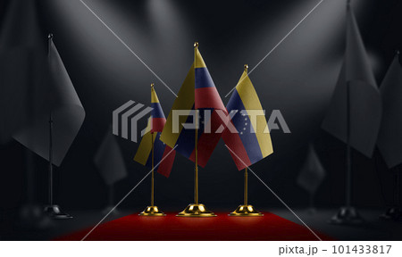 The Venezuela national flag on the red carpet 101433817