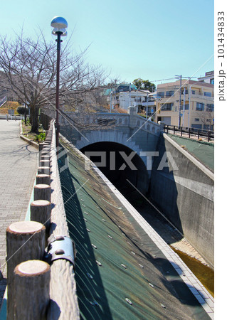 新湊川の流れ　神戸市兵庫区湊川 101434833