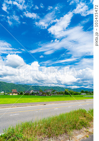 【夏素材】夏空イメージ【長野県】 101435472