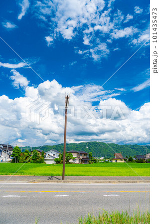 【夏素材】夏空イメージ【長野県】 101435473