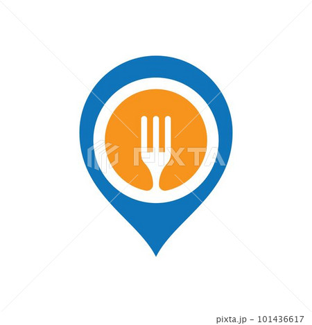 Food location logo images illustration 101436617