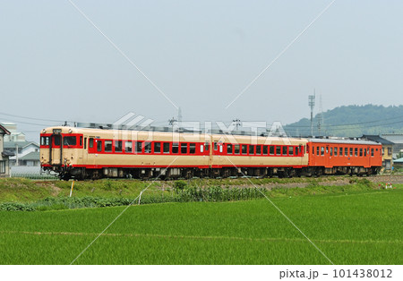 大糸線　姫川ー頸城大野　JR西日本　キハ28-2119+キハ58-596+キハ52-156 101438012