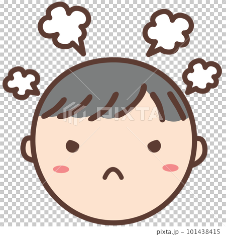 "Get angry" picture card (life scene) [rehabilitation, developmental disorder, autism] 101438415