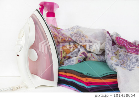 iron, cloth housework of lifestyle arrangement flat lay style 101438654