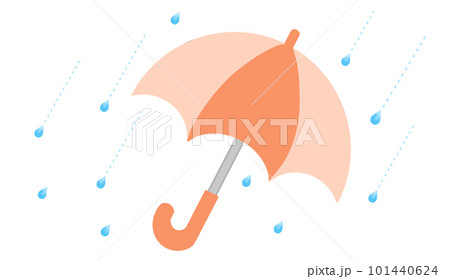 傘と梅雨の雨 101440624