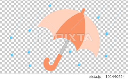 傘と梅雨の雨 101440624