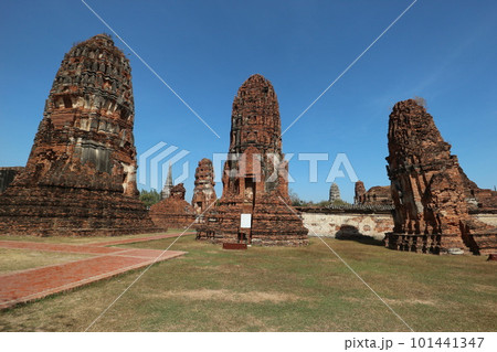 タイのアユタヤ遺跡 ワットマハータート タイのアユタヤ遺跡 ワットマハータート 101441347