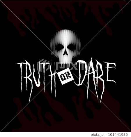 Truth Or Dare Party Game Logo With Skull Icon Truth Or Dare Party Game Logo With Skull Icon 101441926