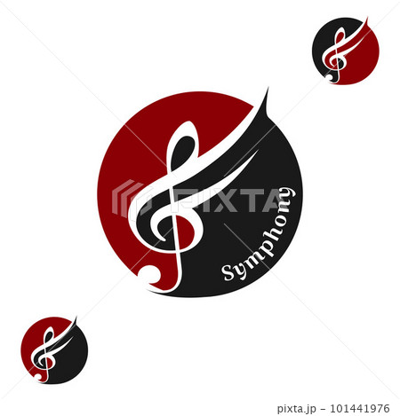 Clef Key Musical Notes With Wings For Music Class Logo Or Symphony Band Clef Key Musical Notes With Wings For Music Class Logo Or Symphony Band 101441976
