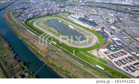 2023年4月 オープン直前の京都競馬場周辺を空撮 2023年4月 オープン直前の京都競馬場周辺を空撮 101443281