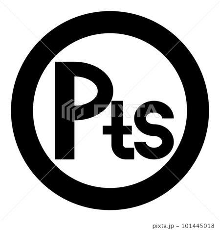 Symbol peseta spanish currency money icon in circle round black color vector illustration image solid outline style Symbol peseta spanish currency money icon in circle round black color vector illustration image solid outline style 101445018