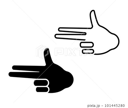 revolver hand pointing at you