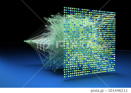 Data concept, Internet connection network high digital technology. 3D Render. 101446211