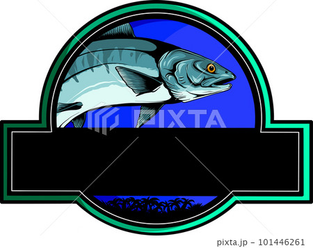 Fish salmon logo on white background vector illustration Fish salmon logo on white background vector illustration 101446261
