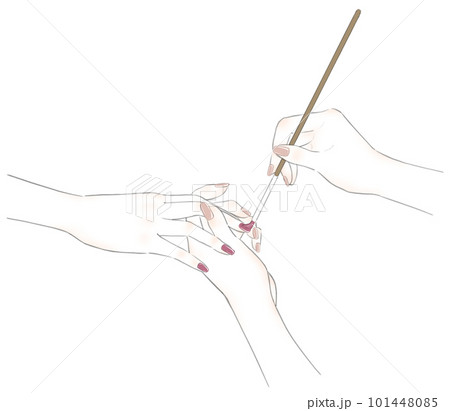 ネイルをしている手 101448085