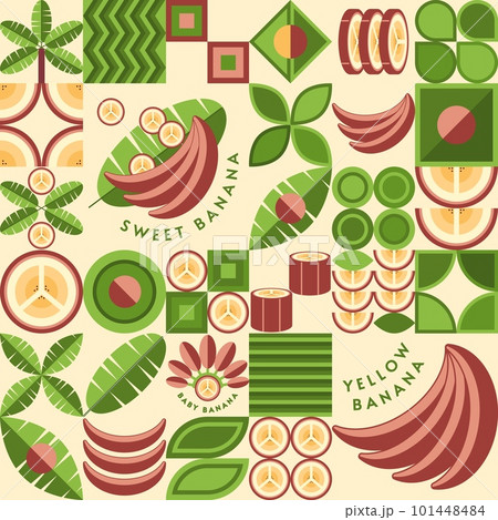 Seamless background with red bananas Seamless background with red bananas 101448484