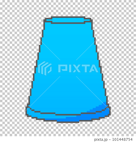 Dot picture _ upside down paper cup (blue) 101448754