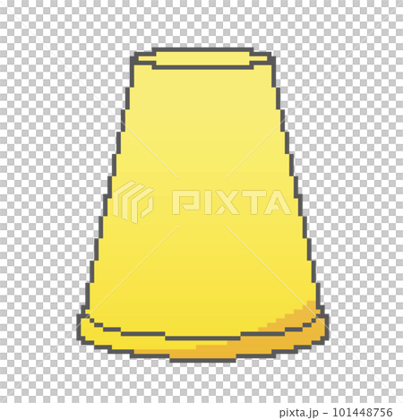 圓點圖_倒立紙杯（黃色） 101448756