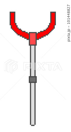 ドット絵_刺又(赤) 101448827